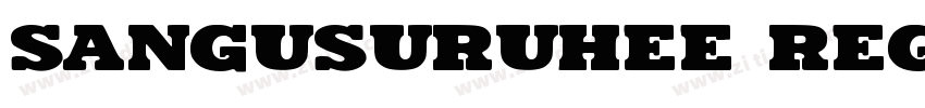 SanguSuruhee Regular字体转换